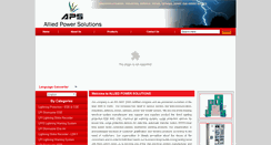 Desktop Screenshot of alliedpowersolutions.in