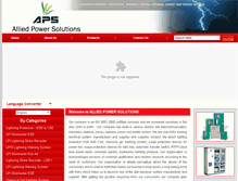 Tablet Screenshot of alliedpowersolutions.in